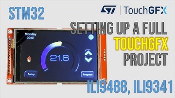 A full TouchGFX project with 3.5" SPI display and the full set of TouchGFX widgets
