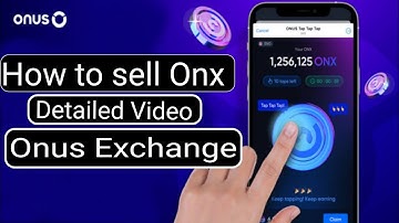 How to Sell ONX Coins On ONUS Exchange