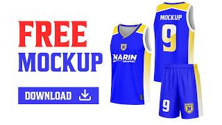 Basketball Jersey Mockup Template [By Narin Graphic)