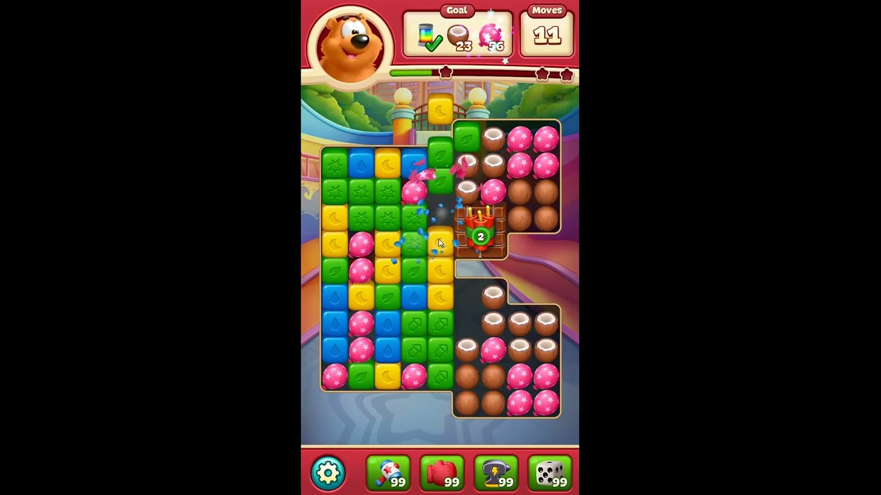 Toon Blast Level 10879 - NO BOOSTERS 🐻🐺🐱 | SKILLGAMING ✓ - YouTube