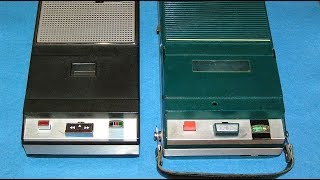 Кассетные магнитофоны Спутник401 и Philips EL3302  Cassette tape recorders