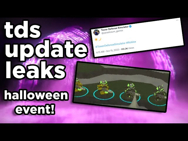 4th leak for the Halloween event : r/TDS_Roblox