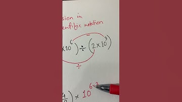 #short #math #Division in scientific notation (4x10^6)/(2x10^3)=?