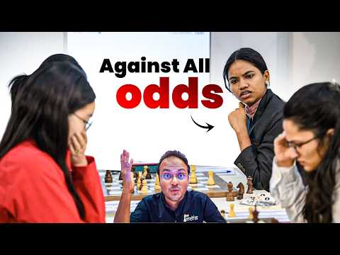 Clutch Queen Savitha Shri saves the day | India vs China | Chess Olympiad 2026