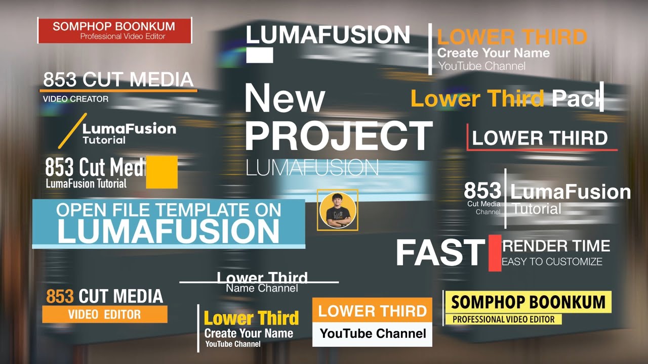 LumaFusion 3.0 เทมเพลตสำเร็จรูปพร้อมวิธีใช้งาน Lower Third Templates