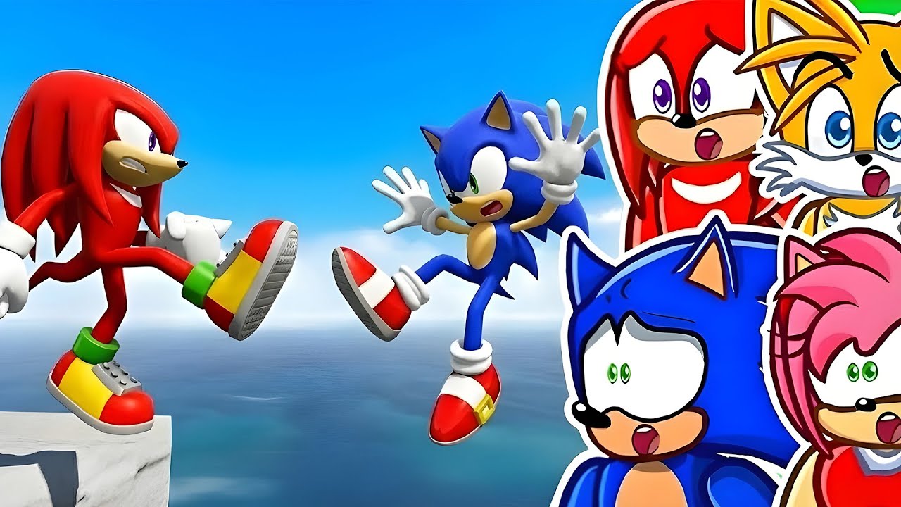 THE DUMBEST SONIC AND KNUCKLES RAGDOLL FAILS!