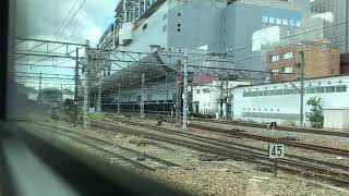 【車窓】JR琵琶湖線223系2000番台 A新快速 京都駅手前ジョイント音