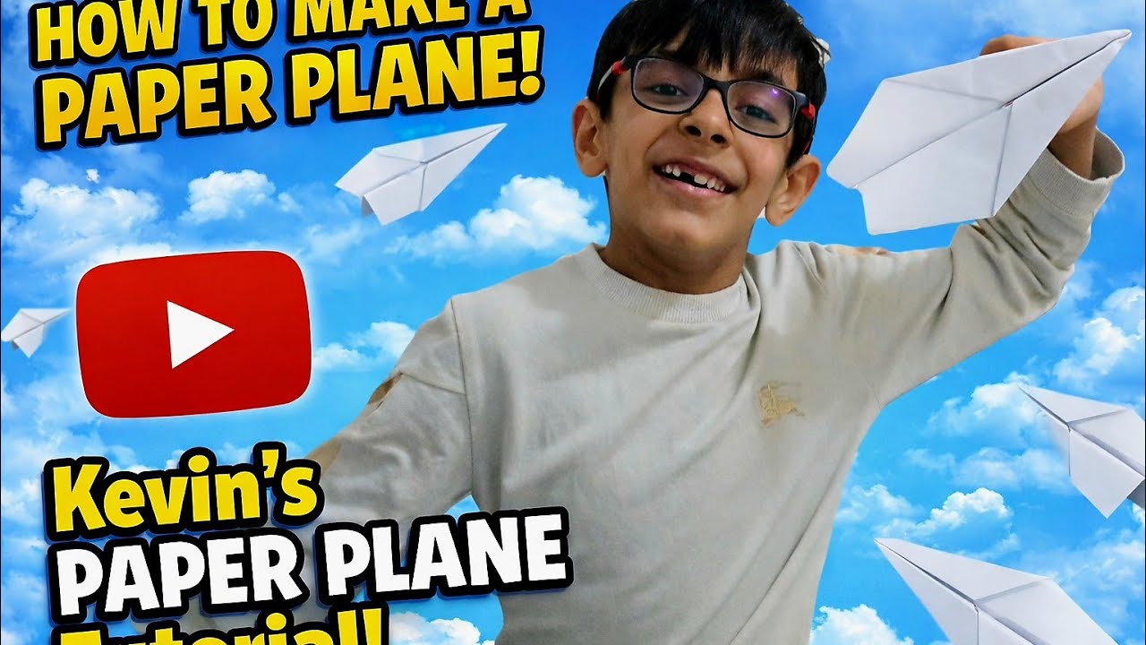 ✈️ How to Make a Super Fast Paper Plane | Kevin Panchal