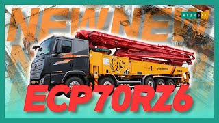 현대에버다임 콘크리트 펌프카 신제품 ECP70RZ6!
