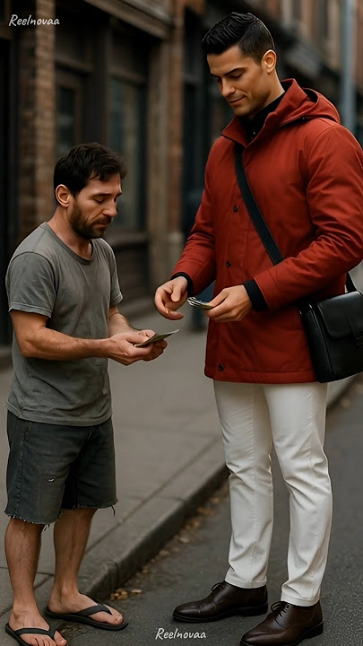 'Messi’s Kindness… Ronaldo Pays Him? Messi Gets Upset!'#football #ronaldo #cr7 #messi