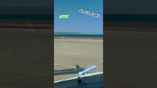 737 Pit View With Sea In Sight Parked Next To Air Nostrum At Almería Airport, Spain