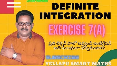 #Definite Integration class 12 in telugu#part 12 #maths 2(b)# Exercise 7(a)#
