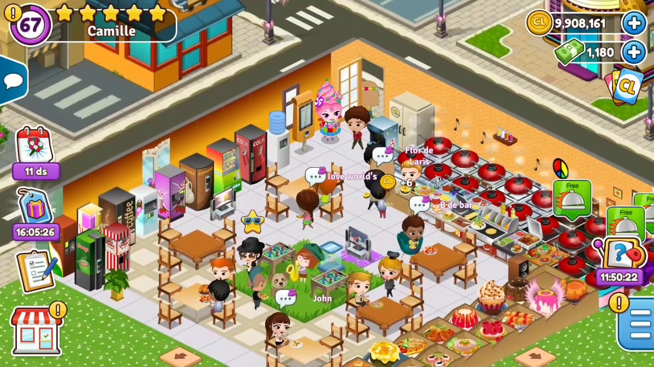 Lvl. 4 Moon Walker / Cafeland World Kitchen / Celebrities favorite