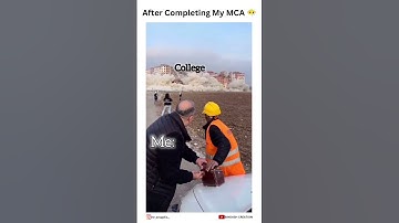 After Completing My MCA🤫😁#comedy #collage #memes #mca #viralreels #collegememes