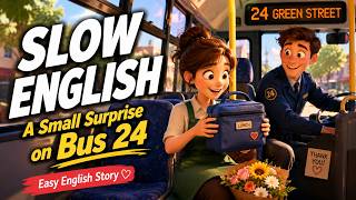 A Small Surprise on Bus 24 | Easy English Listening Story for Beginners screenshot 1