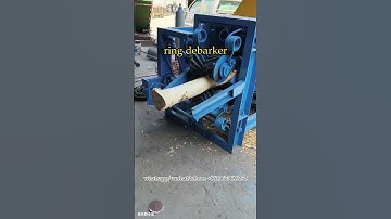 SL-370 wood debarker machine working video