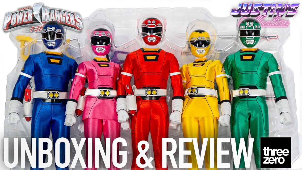 Power Rangers Turbo Threezero 1/6 Scale Figures Unboxing & Review