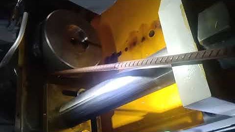 Hydraulic rebar diameter reducing shrinking machine working before thread rolling