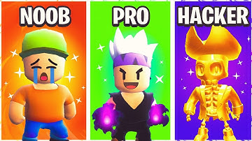 Noob Vs Pro Vs Hacker in Stumble Guys | Stumble Guys: Multiplayer Royal