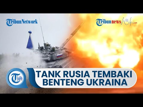 Rekaman Tank Marinir Militer Rusia Tembaki Benteng Pertahanan Ukraina hingga Hancur