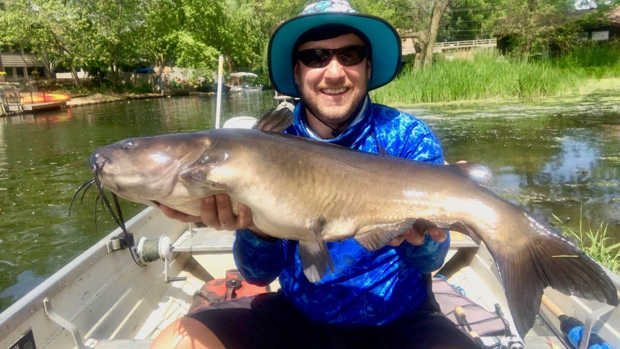 BIGGEST Channel Catfish I have ever CAUGHT! (BAD ENDING! Almost Sunk My  BOAT!) 