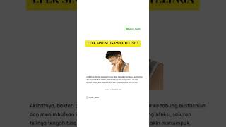 efek sinusitis pada telinga #sinusitis #irigasinasal #tipssehat #safahhealth