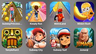 Subway Princess, Kooply Run, MetroLand, Minion Rush, Temple Run 3, Subway City, Subway Surf, Jumanji screenshot 5