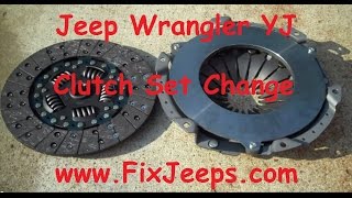 Clutch Problem with the Jeep Wrangler YJ - Time to replace with a new kit.