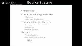 My Trading Hub - Bounce Strategy Webinar Preview