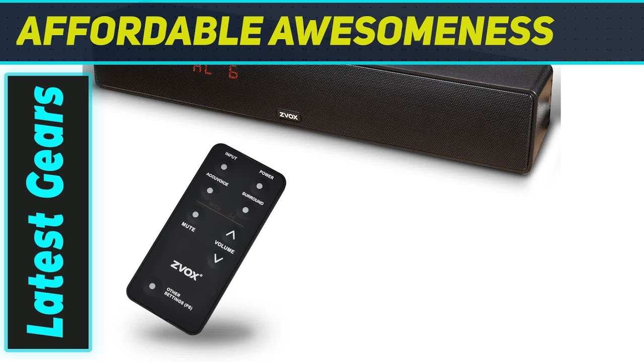 ZVOX AV157: Best TV Sound for Clear Dialogue?