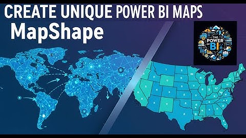 Create Unique Power BI Maps Using MapShape and Native Shape Visual #powerbitips #powerbitutorial