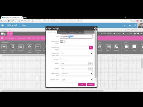 Set Up a Page | LiveTiles Design