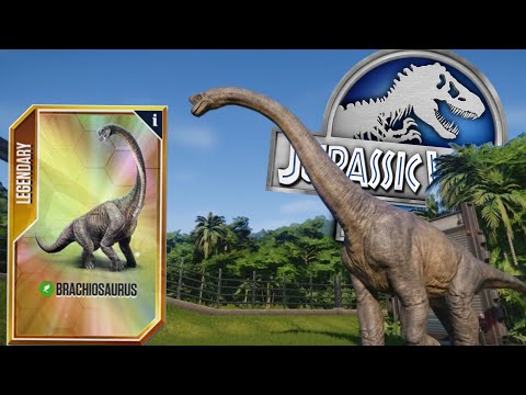 Видео: Jurassic World the game - Brachiosaurus shake of earth/Брахиозавр Дрож земли Part 1