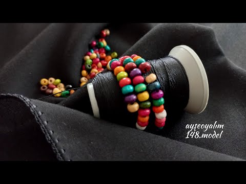 Hem kolay hem kullanması çok zevkli boncuk oyası (@ayseoyalim )148.model