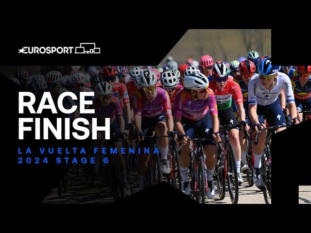 What a Win! 😮‍💨 | La Vuelta Femenina Stage 6 Race Finish | Eurosport Cycling class=