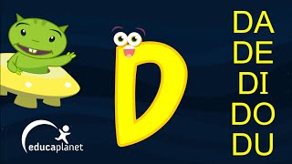 Aprender a leer letra D y su sonido DA DE DI DO DU conciencia fonológica palabras infantil