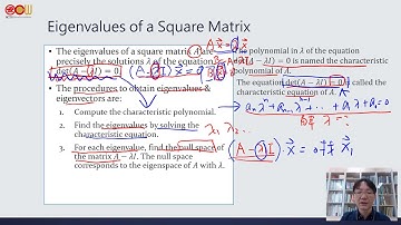 Lec44 應用數學-線性代數 Eigenvalues of a Square Matrix