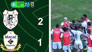 COPA RIO PROFISSIONAL - 1ª FASE - JOGO DE VOLTA - AMERICANO 2X1 MACAÉ