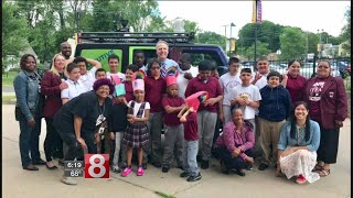 Storm Team 8 Co-Chief Meteorologist Joe Furey Visits Young And Old Viewers