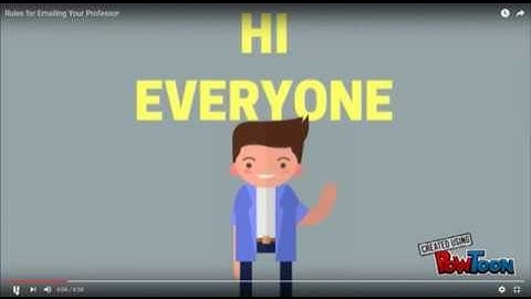 Two Minute Takeaway - Rules for Emailing Your professor