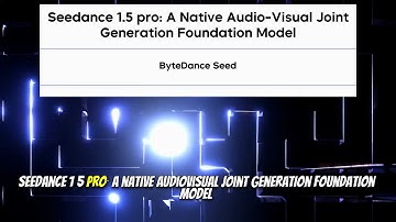 Seedance 1.5 pro: A Native Audio-Visual Joint Generation Foundation Model (Dec 2025)
