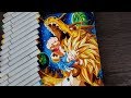 Drawing Goku Super Dragon Fist Final Strike against Evil