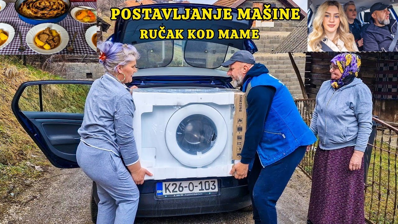 Kupili smo NENI novu veš mašinu ❤️a ona nam je spremila ručak