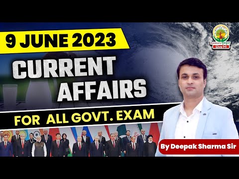 08 JUNE 2023 Current Affairs Today | For SSC CHSL, CPO, CGL, MTS, | Static GK by Deepak Sharma Sirr