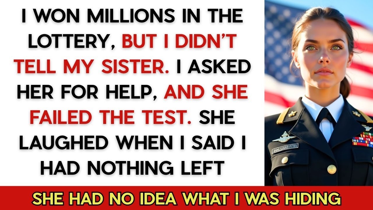I Won Millions In The Lottery, And Decided Not To Tell Anyone  I Asked My Sister For Help As