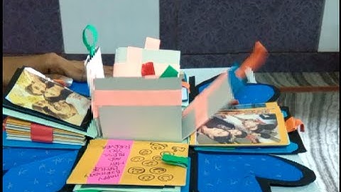 Explosion box / birthday box / diy / handmade / falling card