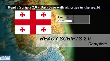 List of cities and provinces in Georgia database - Ready Scripts 2.0