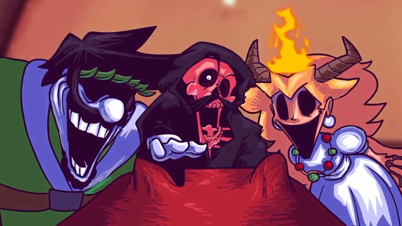 FNF Mario's Madness Christmas Surprise All Cutscenes 