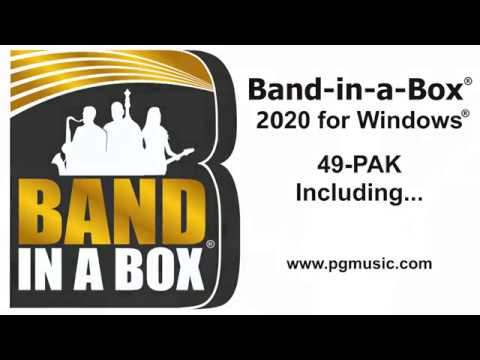 Band-in-a-Box® 2020 for Windows® - 49-PAK Overview