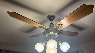 52” Encon Crusader ceiling fan (polish brass)